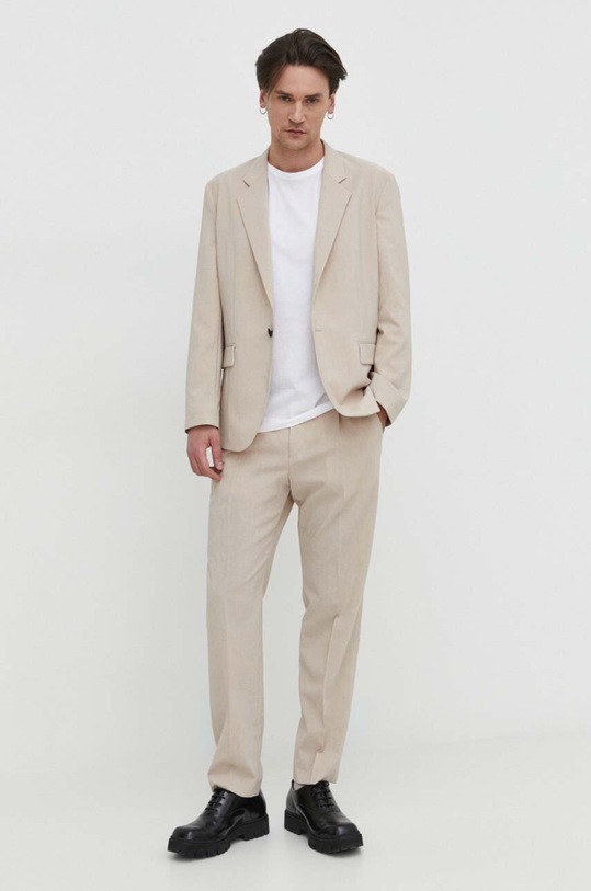 HUGO Blue t-shirt bawełniany 2-pack 50522383 biały SS24