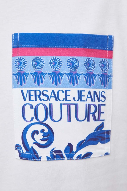 Versace Jeans Couture tricou din bumbac 76GAH6RB.JS334 alb
