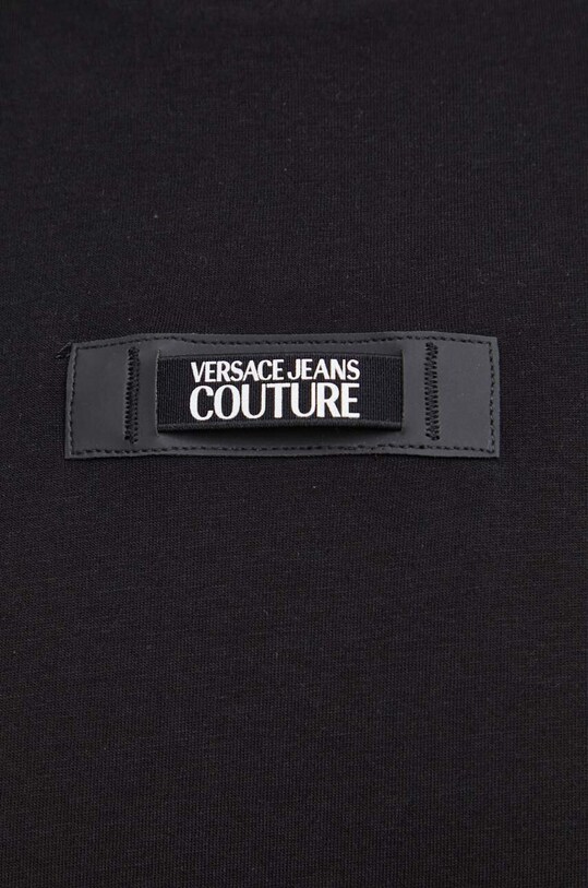 Хлопковая футболка Versace Jeans Couture 76GAH605.J0001 чёрный