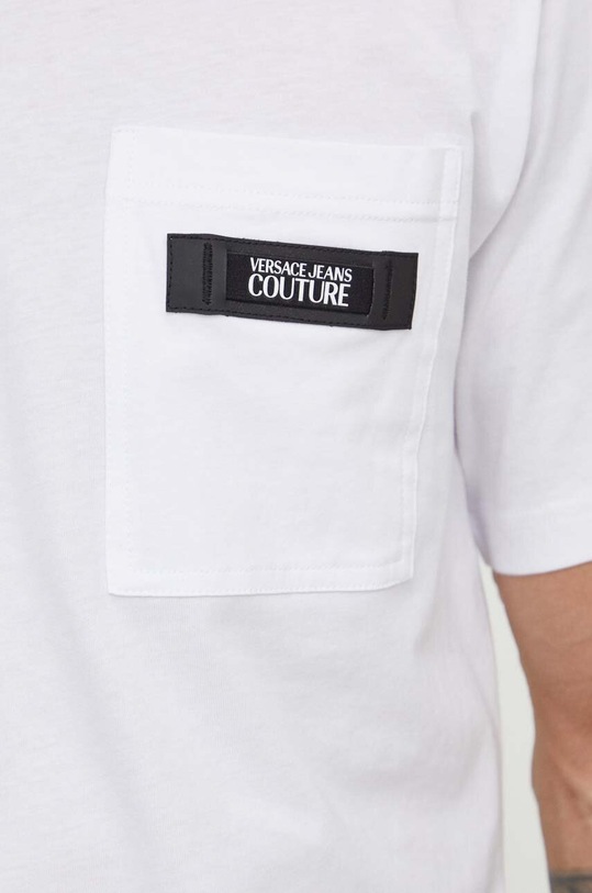 Versace Jeans Couture t-shirt in cotone 76GAHE05.CJ00E bianco