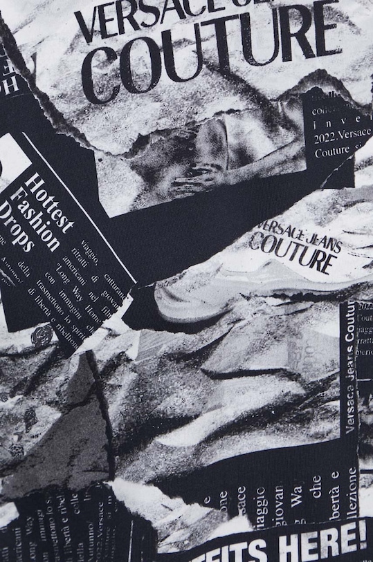 Versace Jeans Couture tricou din bumbac 76GAH6L0.JS275 negru