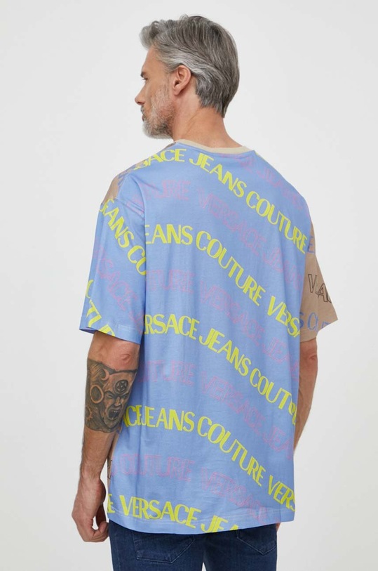 Oblečení Bavlněné tričko Versace Jeans Couture 76GAH6L1.JS296 hnědá