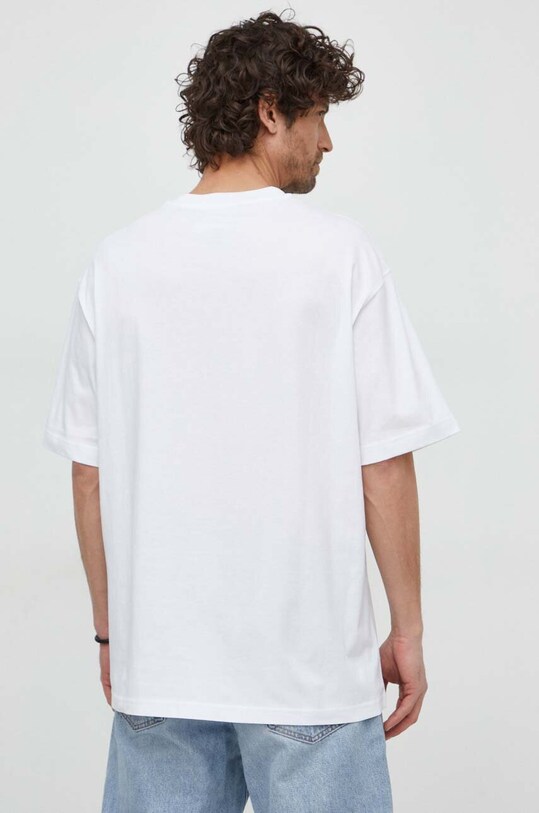 Îmbrăcăminte Versace Jeans Couture tricou din bumbac 76GAHT03.CJ00T alb