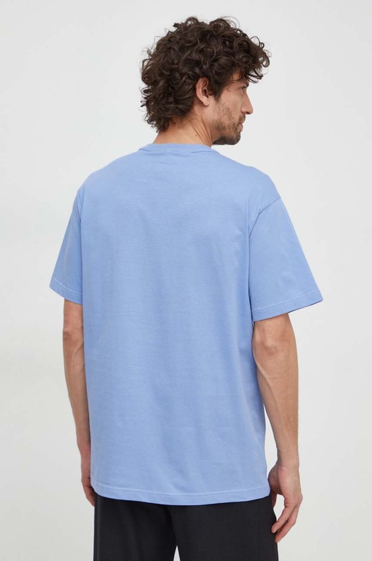 Oblečení Bavlněné tričko Versace Jeans Couture 76GAHT04.CJ00T modrá