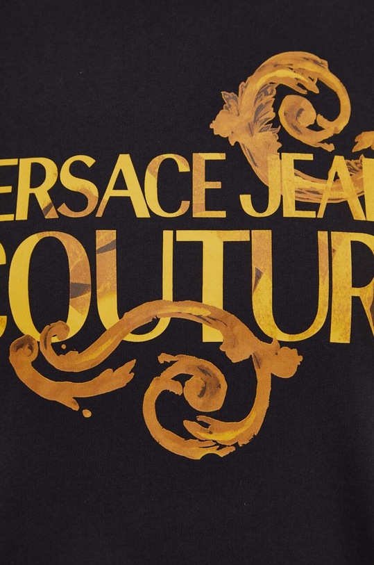 Versace Jeans Couture t-shirt bawełniany 76GAHG00.CJ00G czarny