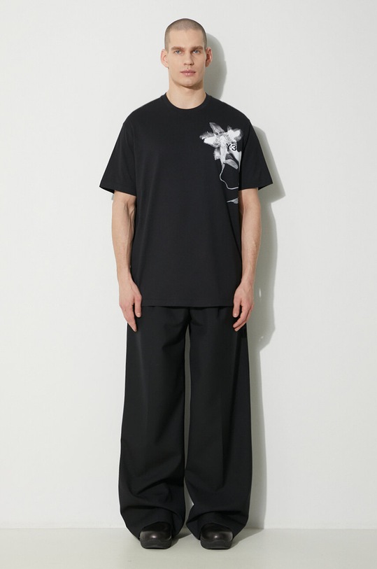 Y-3 t-shirt in cotone Graphic Short Sleeve Tee 1 IN4353 nero SS24