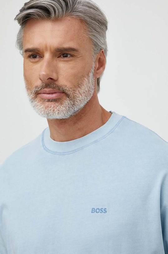 Odzież BOSS Orange t-shirt bawełniany 50512097 niebieski