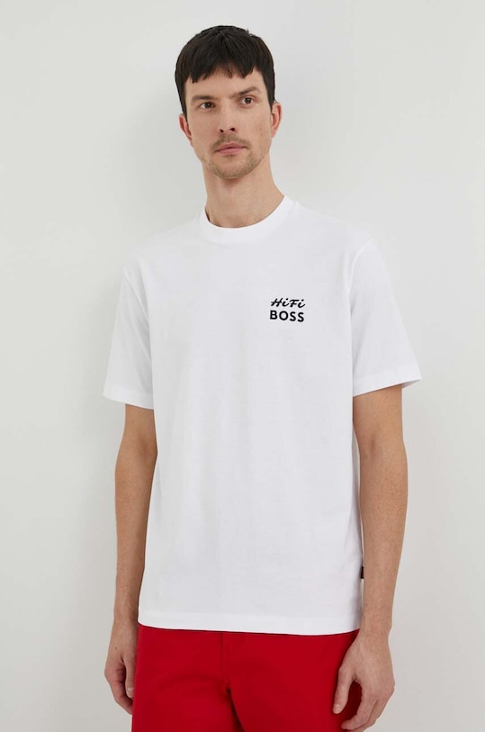 Odzież BOSS Orange t-shirt bawełniany 50515553 biały