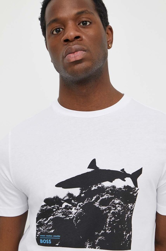 BOSS Orange t-shirt bawełniany biały 50515626