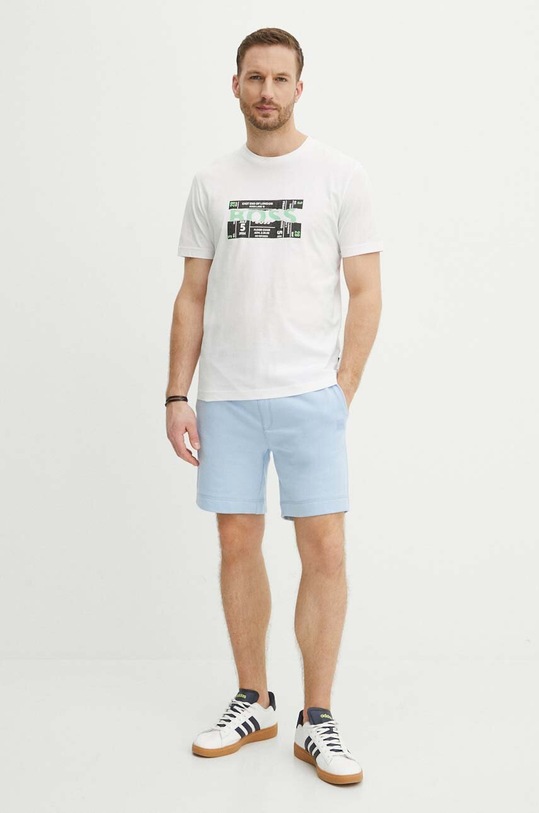 Хлопковая футболка Boss Orange 50515829 белый SS24