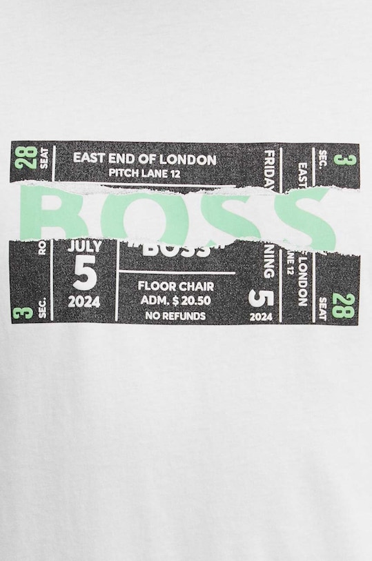 Хлопковая футболка Boss Orange 50515829 белый