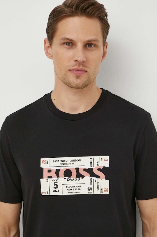 Îmbrăcăminte BOSS Orange tricou din bumbac 50515829 negru