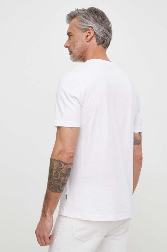 Ρούχα Βαμβακερό μπλουζάκι Boss Orange 50515997 λευκό