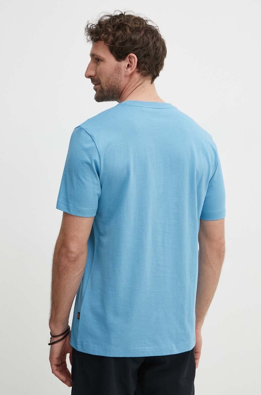 Odzież BOSS Orange t-shirt bawełniany 50515997 niebieski