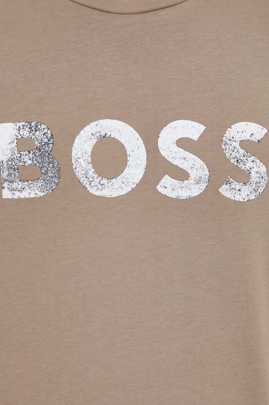 BOSS Orange t-shirt bawełniany 50515997 beżowy