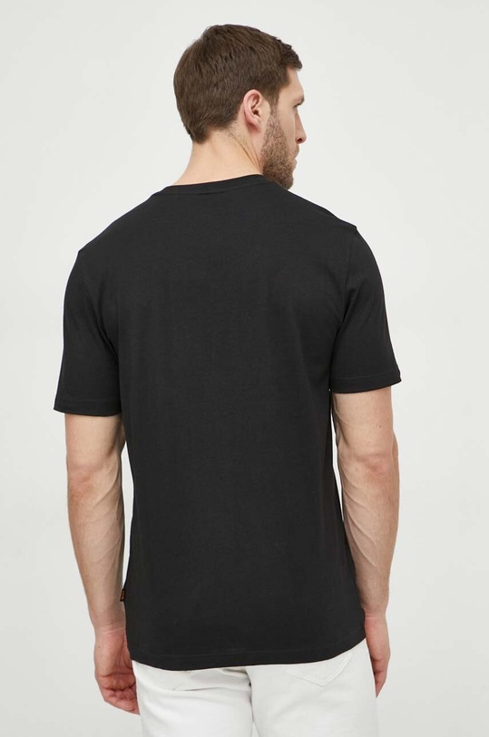 Ρούχα Βαμβακερό μπλουζάκι Boss Orange 50515997 μαύρο