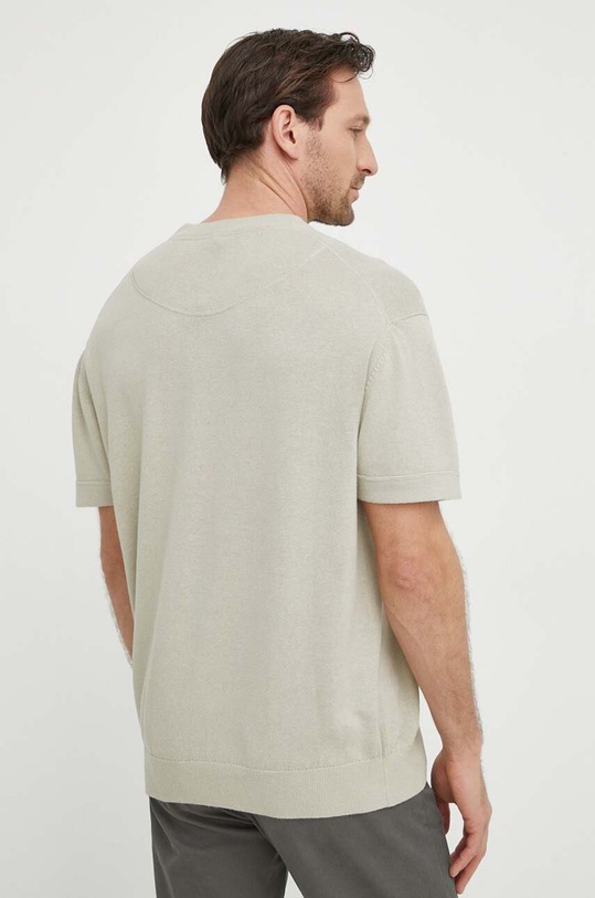 Odzież BOSS Orange sweter z domieszką lnu 50514224 beżowy