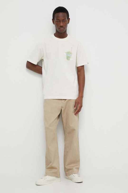 Filling Pieces t-shirt bawełniany 74417129936 beżowy SS24