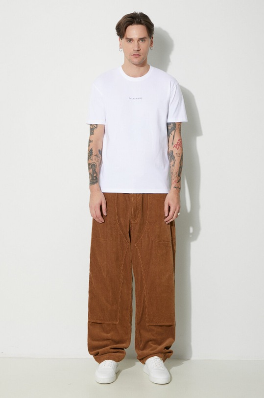 Бавовняна футболка Filling Pieces 74434001901 білий SS24