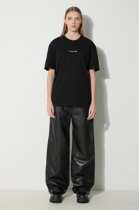 Îmbrăcăminte Filling Pieces tricou din bumbac 74434001861 negru