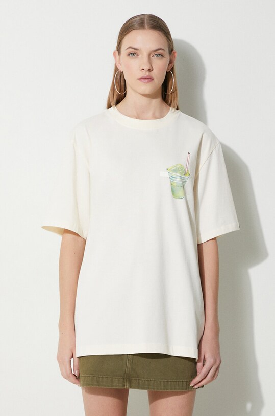 Filling Pieces cotton t-shirt beige 74434019936