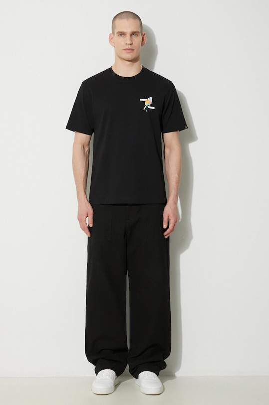 Хлопковая футболка Filling Pieces 74434021861 чёрный SS24