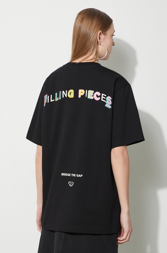 Filling Pieces t-shirt bawełniany 74434021861 czarny