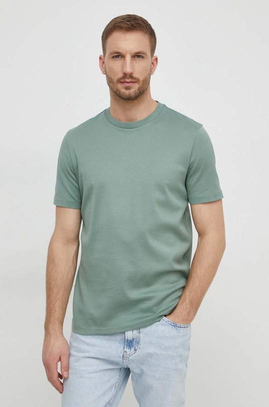 BOSS t-shirt bawełniany zielony 50511595