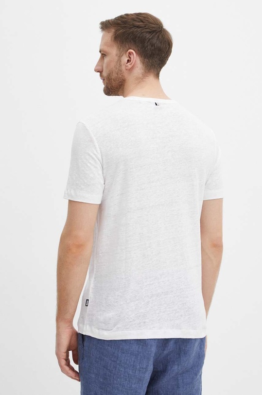 Odzież BOSS t-shirt lniany 50511612 biały