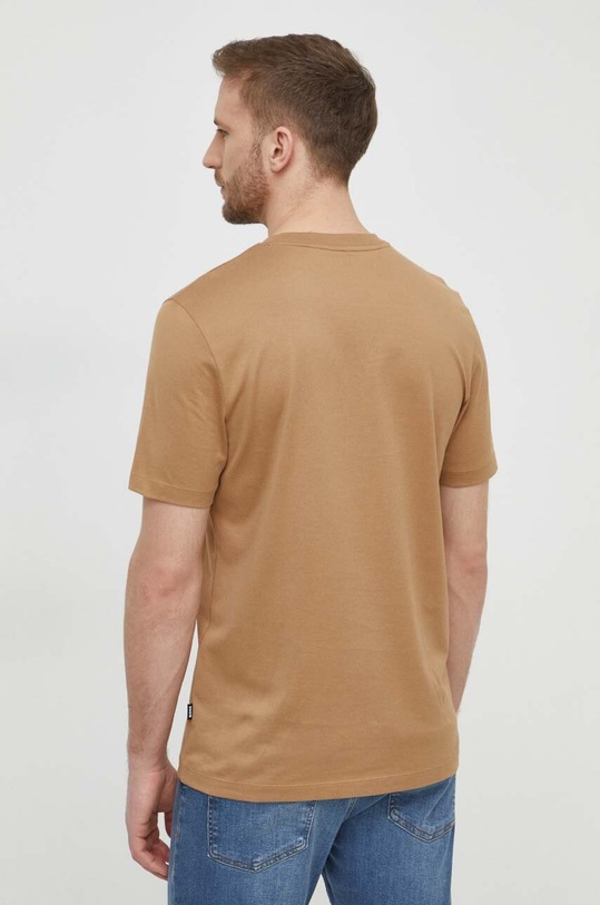 Odzież BOSS t-shirt bawełniany 50512132 beżowy