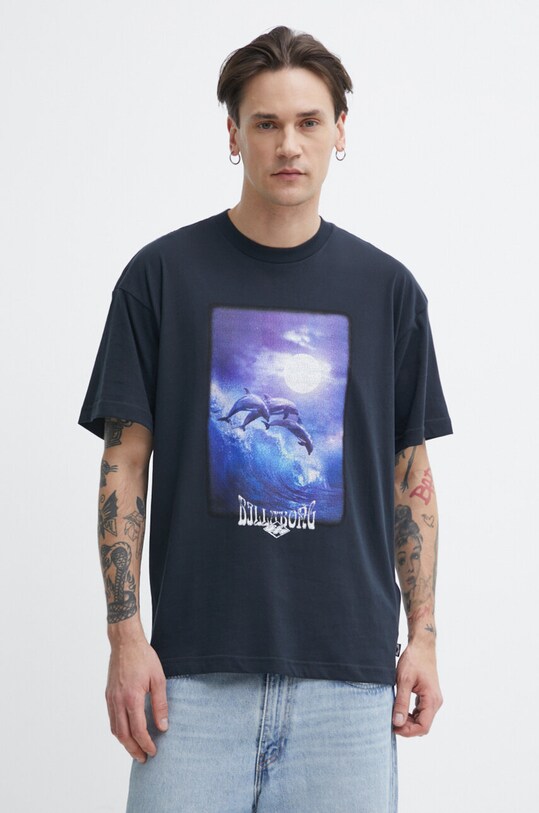 Хлопковая футболка Billabong хлопок чёрный ABYZT02283