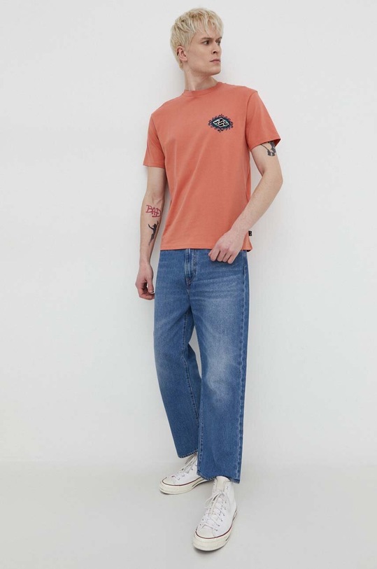 Billabong tricou din bumbac ABYZT02255 portocaliu SS24