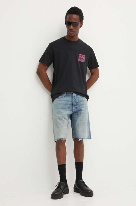 Billabong t-shirt bawełniany ABYZT02255 czarny SS24