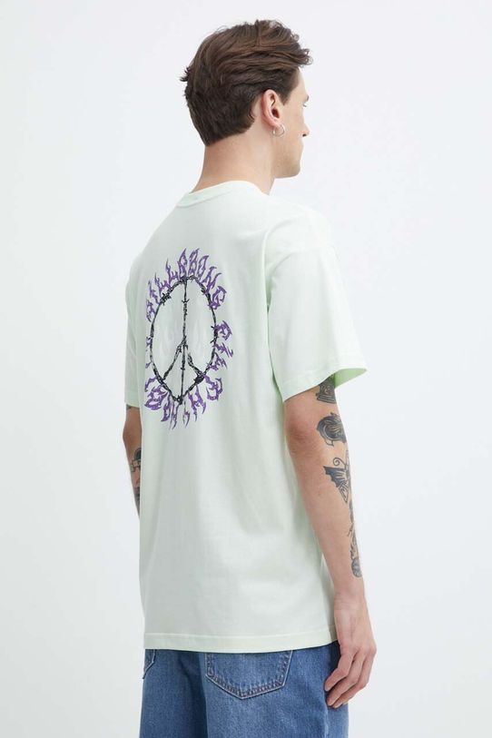 Odzież Billabong t-shirt bawełniany ABYZT02313 turkusowy