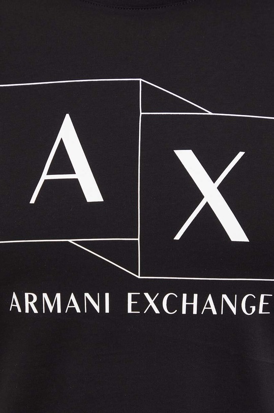 Bavlněné tričko Armani Exchange černá 3DZTAD.ZJ9AZ