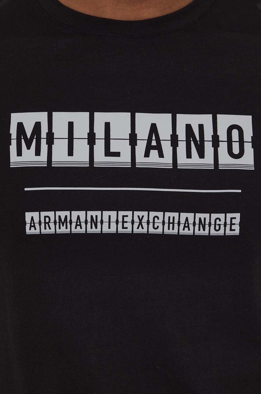 Bavlnené tričko Armani Exchange 3DZTHE.ZJH4Z čierna