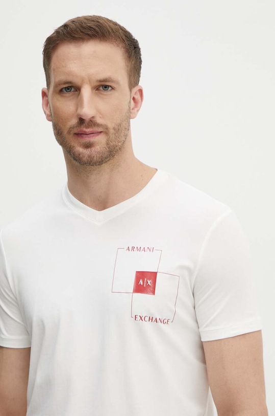 Armani Exchange t-shirt beżowy 3DZTHP.ZJE6Z