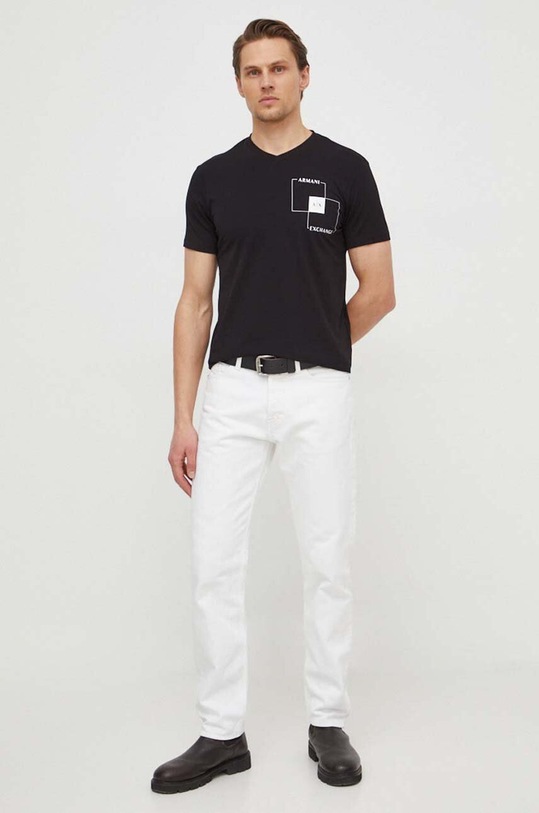 Armani Exchange t-shirt 3DZTHP.ZJE6Z czarny SS24