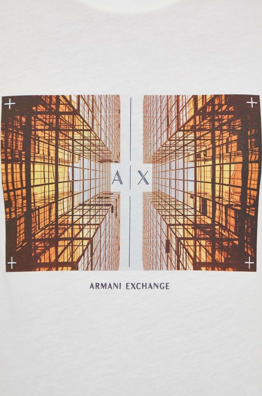 Бавовняна футболка Armani Exchange 3DZTHV.ZJBYZ білий