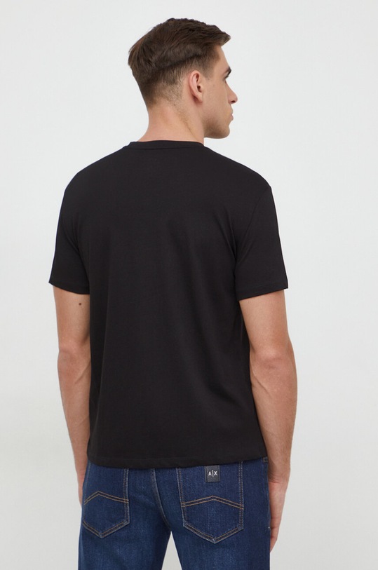 Odzież Armani Exchange t-shirt bawełniany 3DZTHV.ZJBYZ czarny