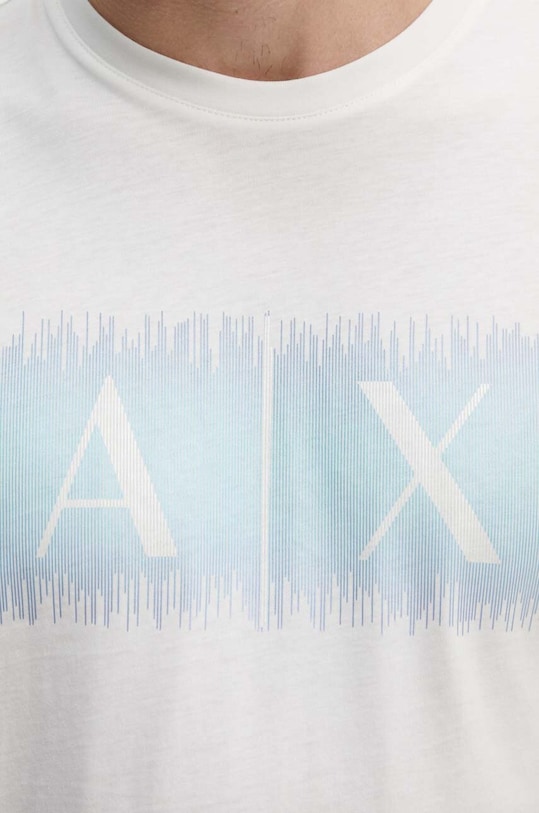 Бавовняна футболка Armani Exchange 3DZTJG.ZJBYZ бежевий