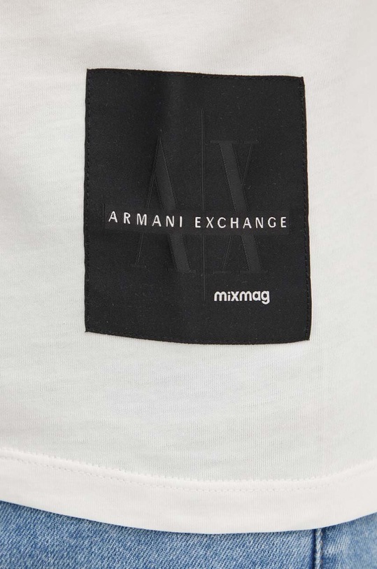 Bavlnené tričko Armani Exchange x mixmag béžová 3DZTJJ.ZJ8EZ