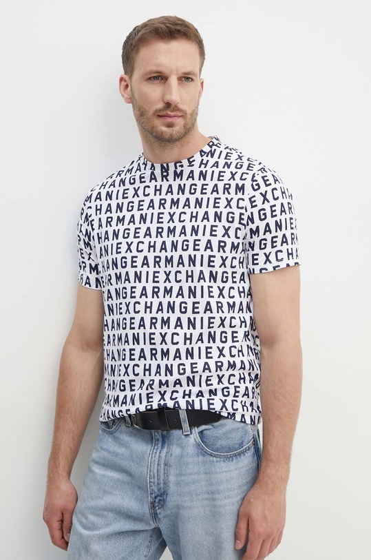 Bavlněné tričko Armani Exchange regular bílá 3DZTJW.ZJH4Z