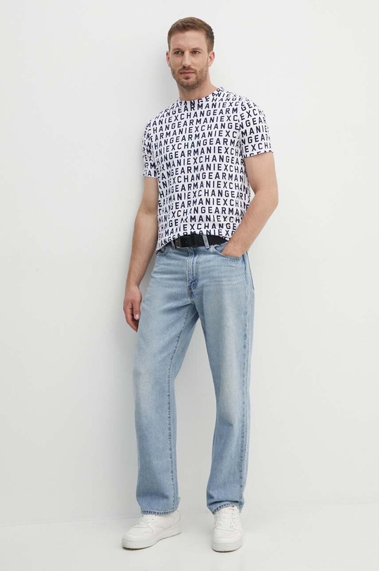 Bavlněné tričko Armani Exchange 3DZTJW.ZJH4Z bílá SS24