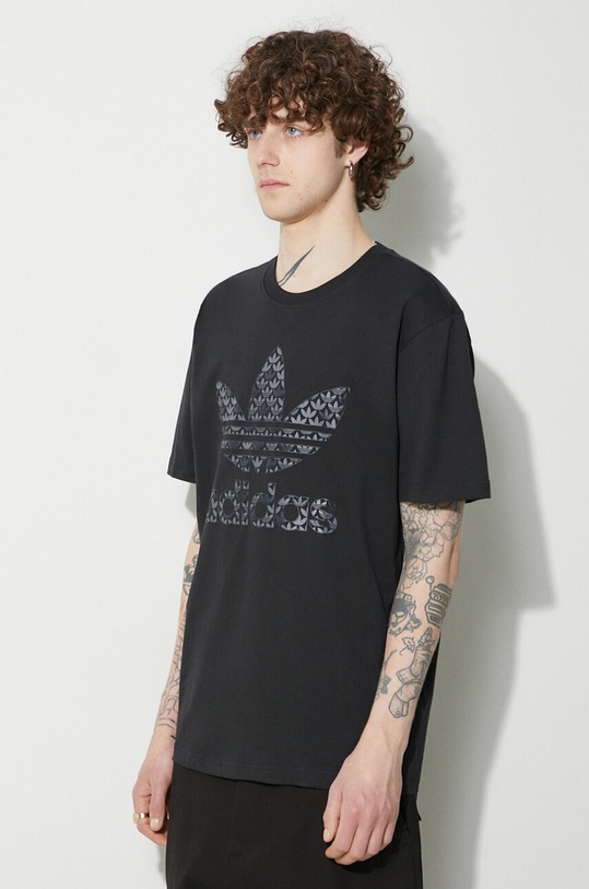 adidas Originals t-shirt bawełniany czarny IS0176