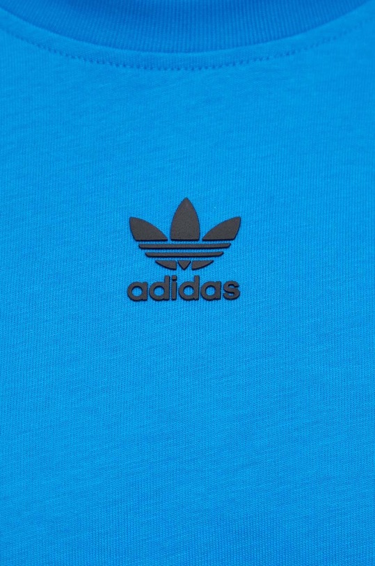Хлопковая футболка adidas Originals IS2830 голубой