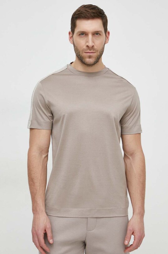 Тениска Emporio Armani стандартна бежов 3D1TD3.1JUVZ
