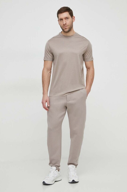 Тениска Emporio Armani 3D1TD3.1JUVZ бежов SS24