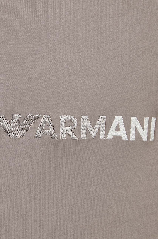 Emporio Armani t-shirt bawełniany 3D1TG3.1JPZZ beżowy
