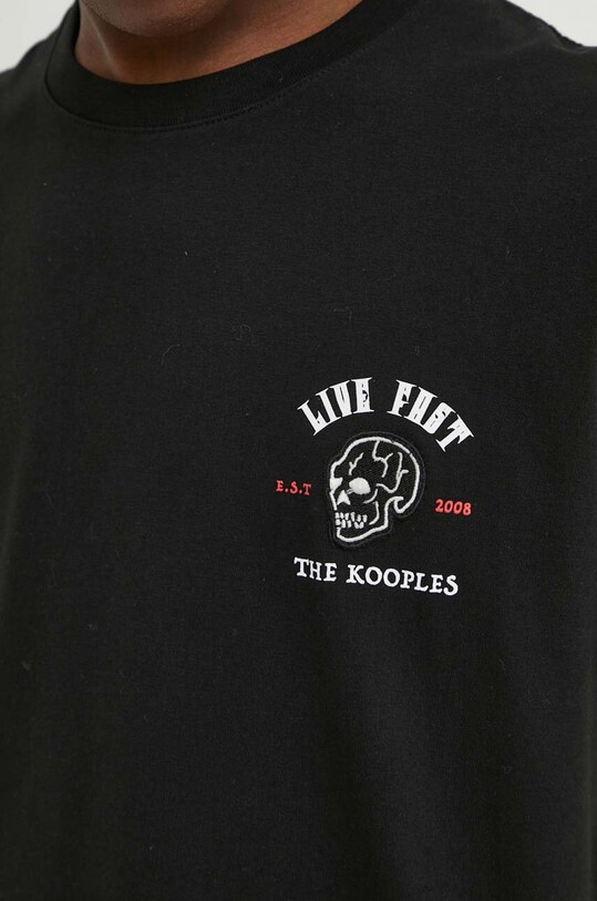 Tričko The Kooples HTSC28018K černá